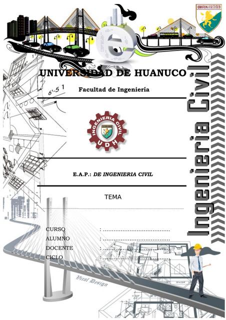 Caratulas de Ingeniería Civil | uDocz