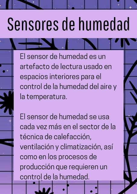 Sensores de  Humedad