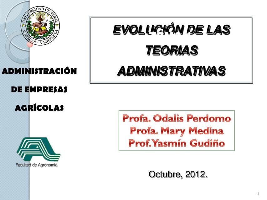 Teorías Administrativas