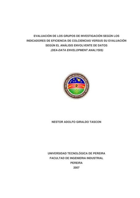 Indicadores de eficiencia