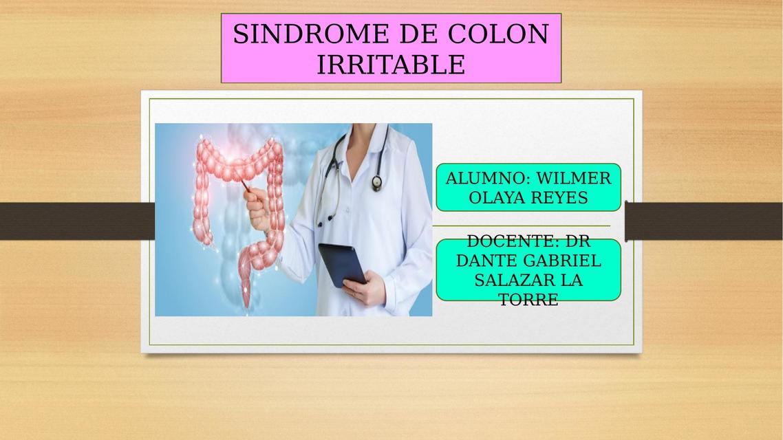 Síndrome de Colon Irritable