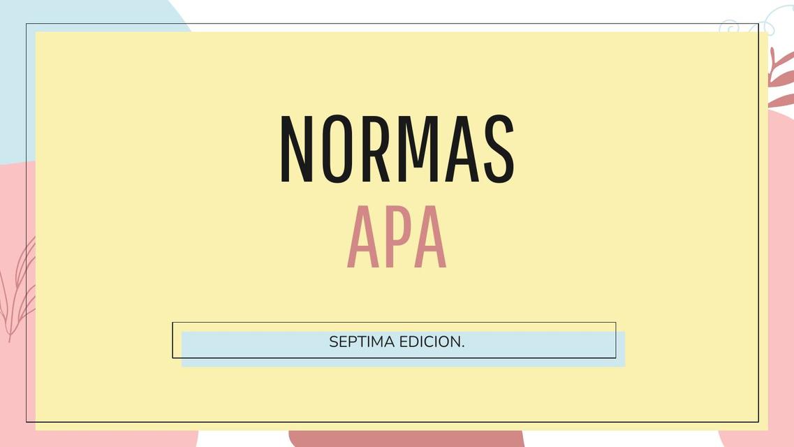 Normas APA