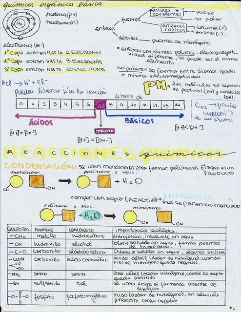 Química general y propiedades del agua