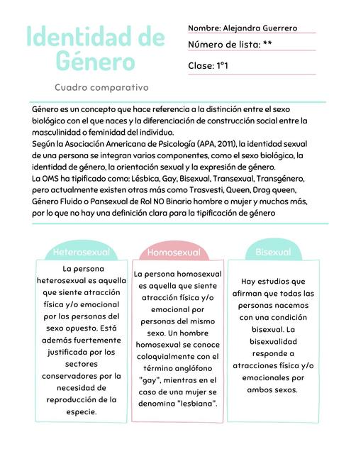 Identidad de Género