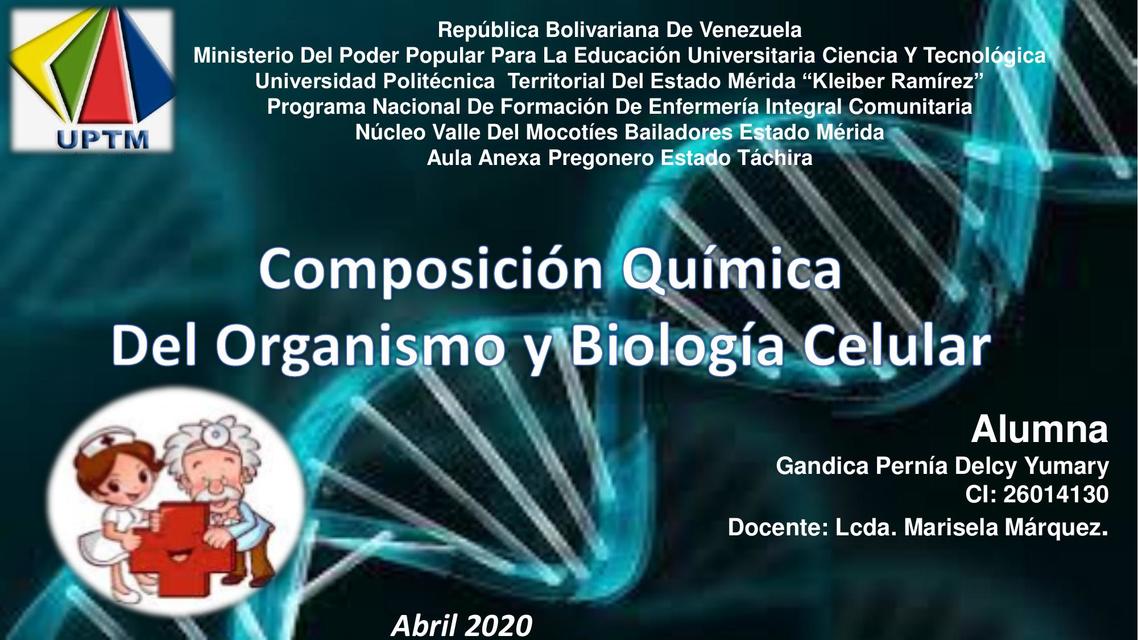 Composición Química Del Organismo y Biología Celular