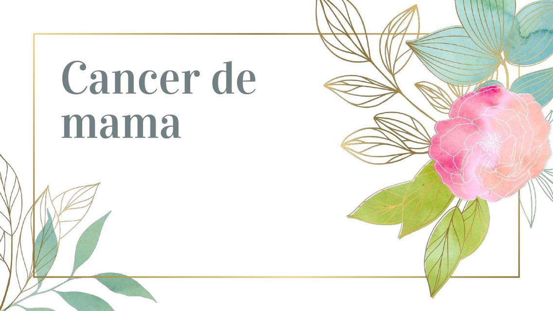 Cáncer de Mama