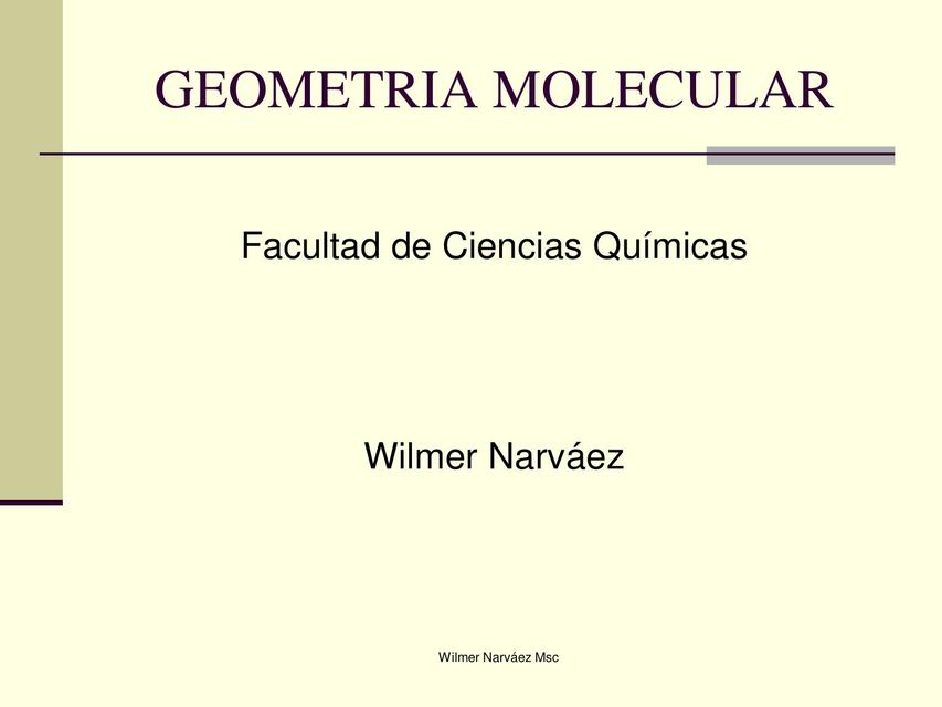 Geometría Molecular 