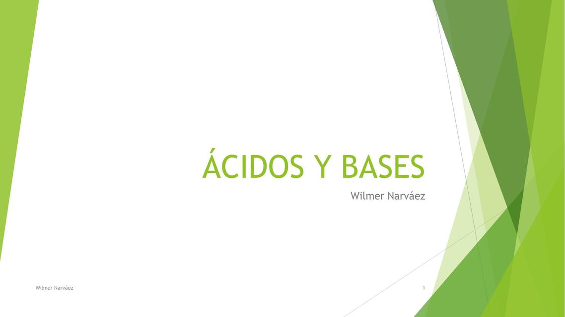 Ácidos y Bases