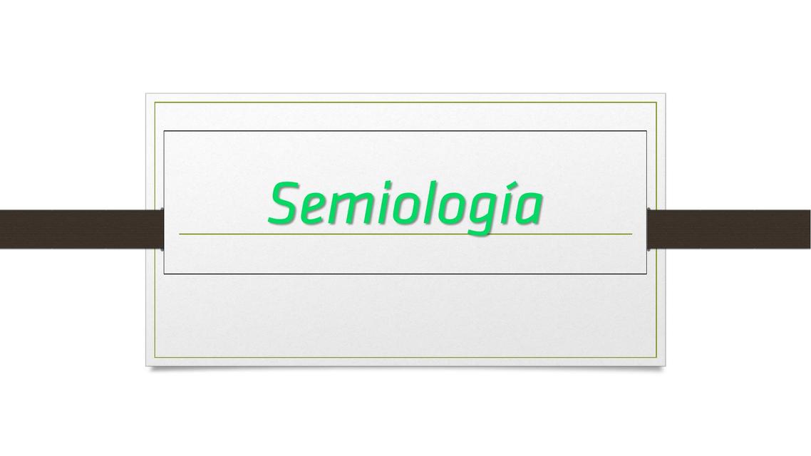 Semiología