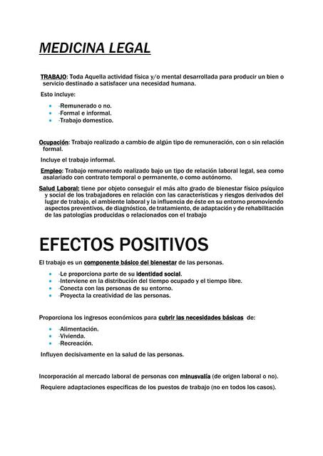 Trabajo (Medicina Legal)