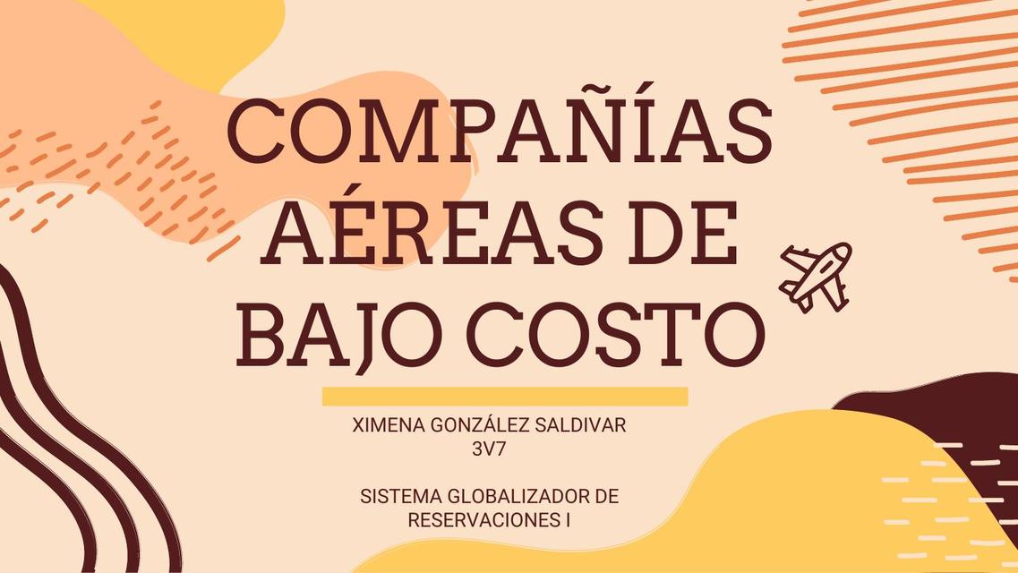 Compañías Aéreas de Bajo Costo