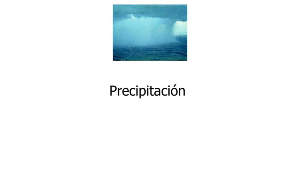 Precipitación