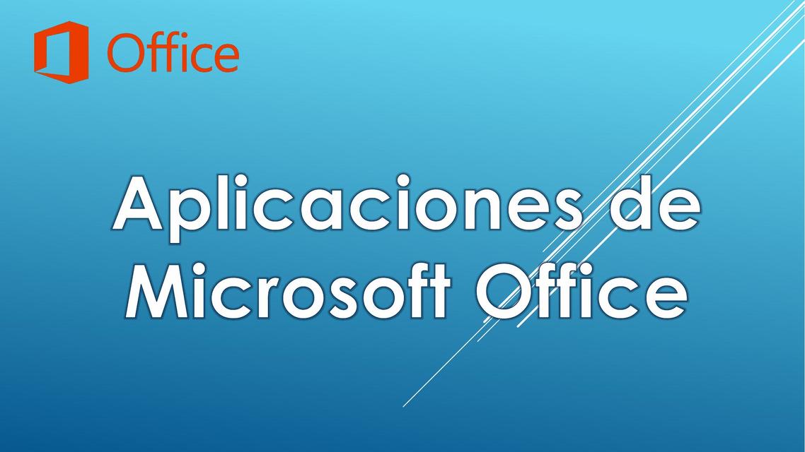 Aplicaciones de Office