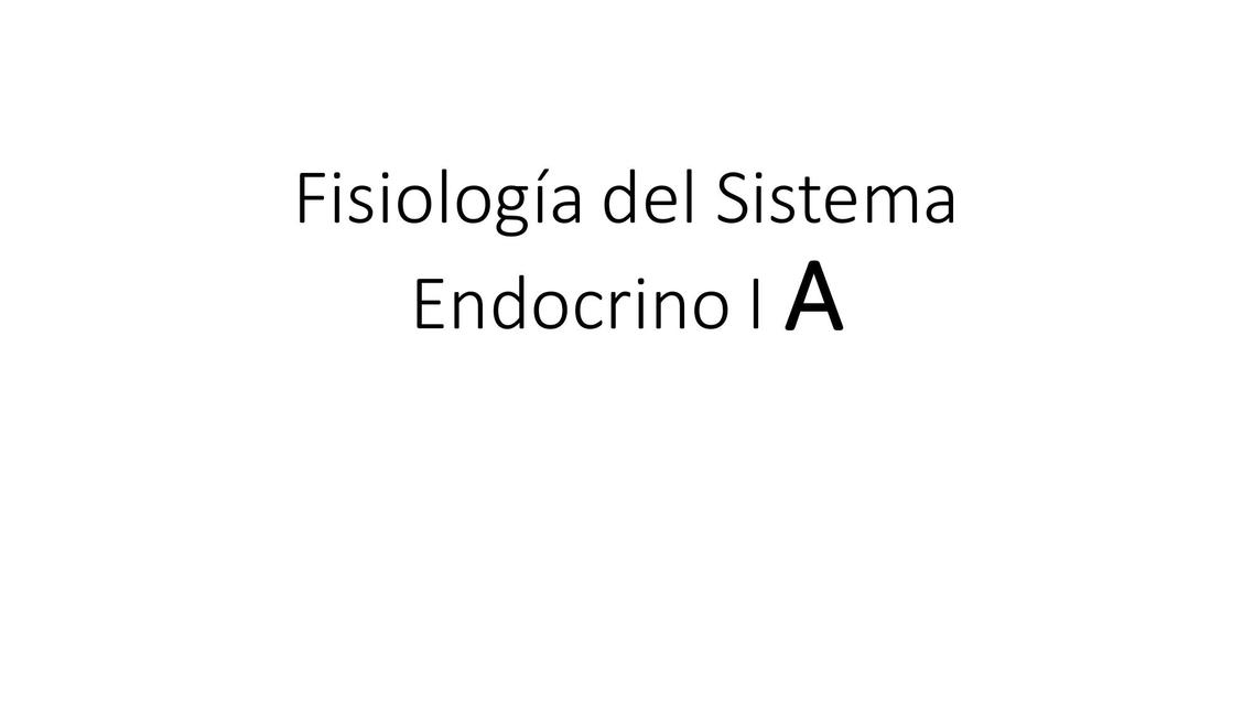 Fisiologia del sistema endocrino