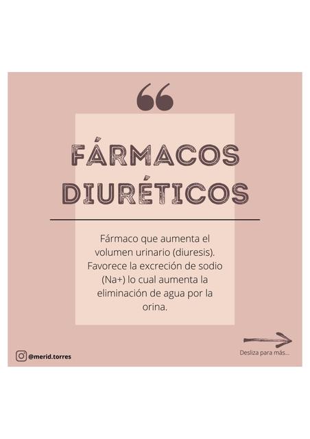 Fármacos Diuréticos