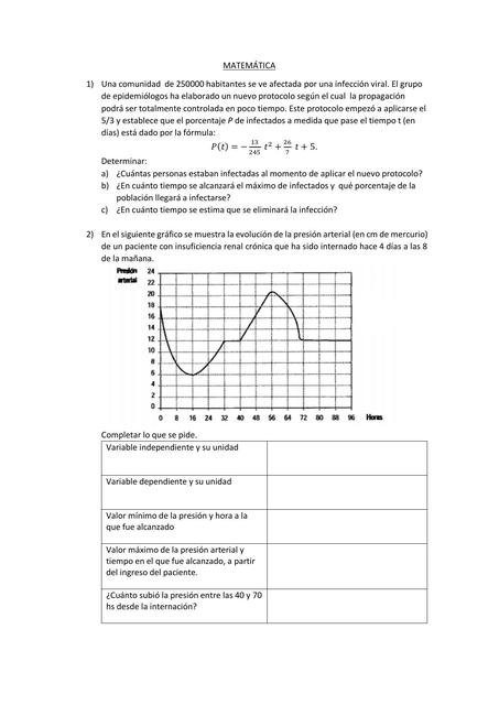 Ejercicios de Matemática 