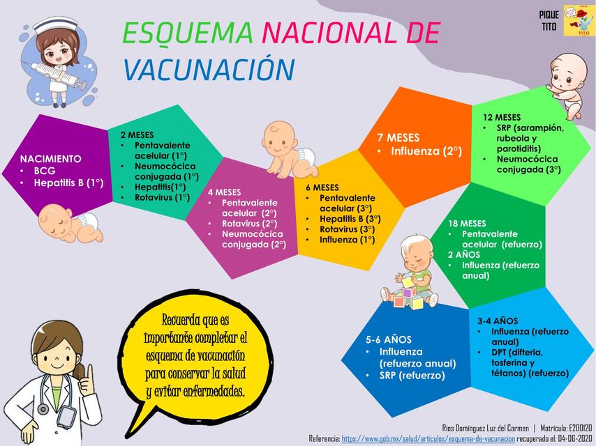 Cartilla de vacunación mexicana