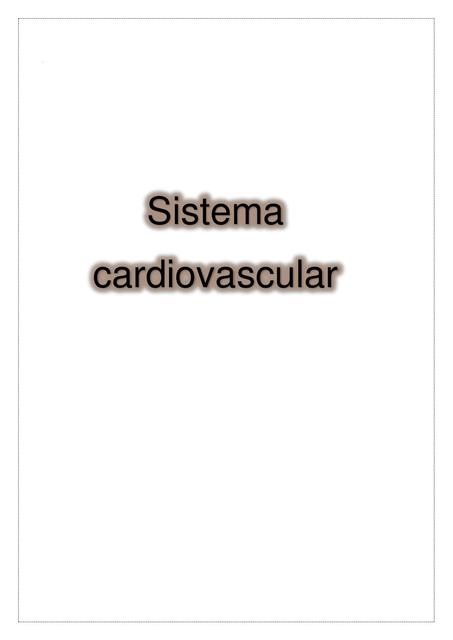 Sistema Cardiovascular