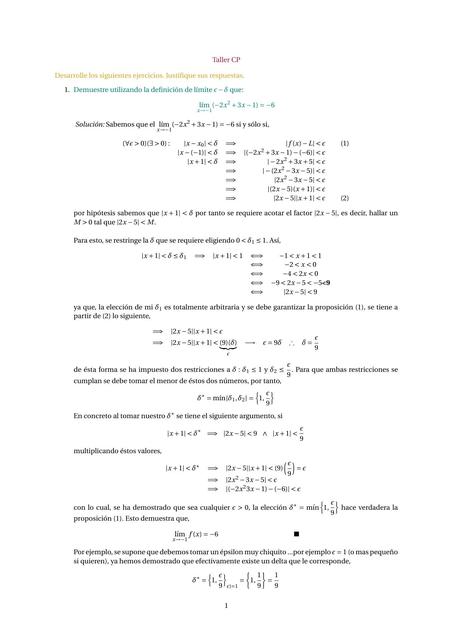 Taller de Cálculo-ejercicios resueltos