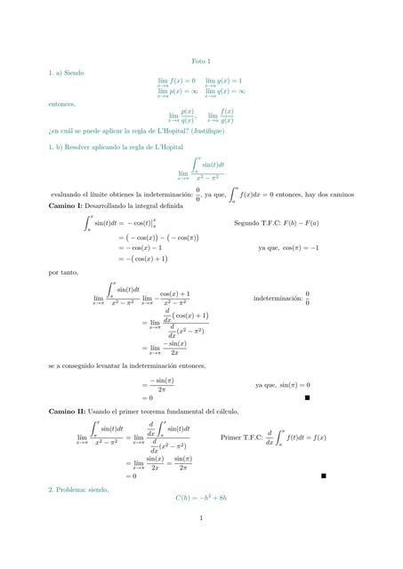Cálculo-Integrales y convergencia