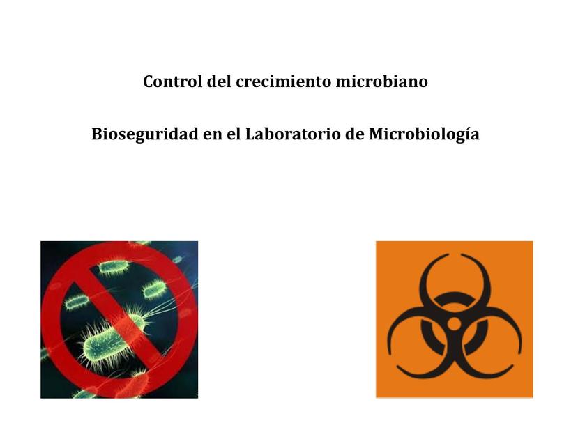 Control del Crecimiento Microbiano