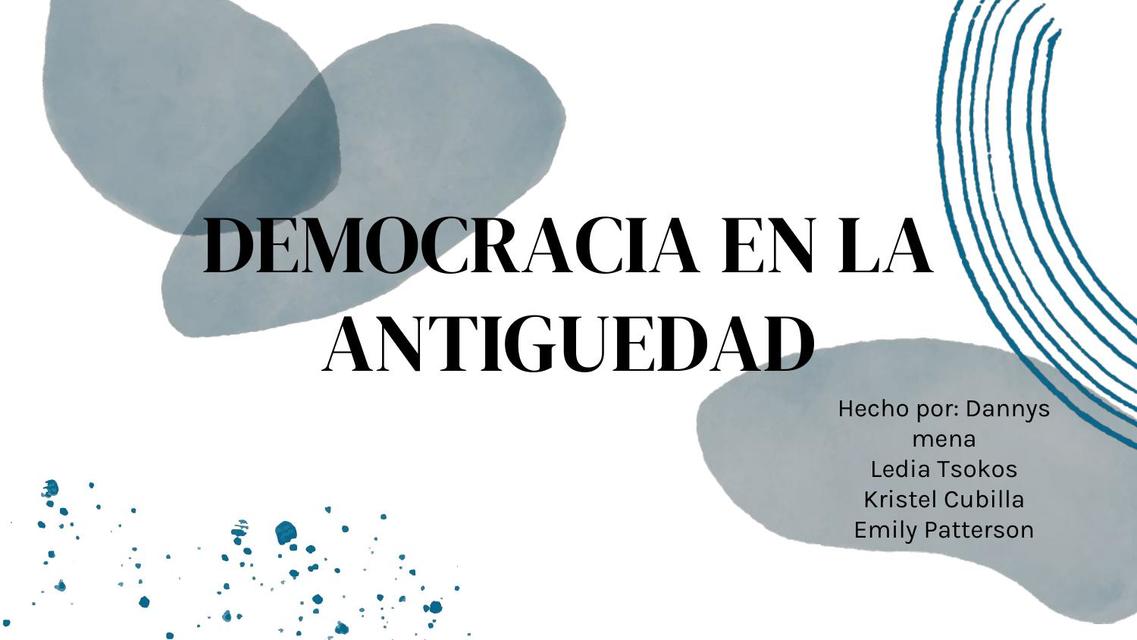 Democracia en la Antigüedad