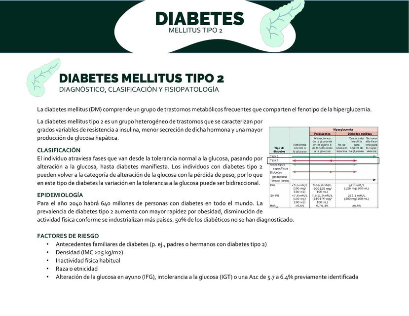 Resumen Diabetes Mellitus Tipo 2