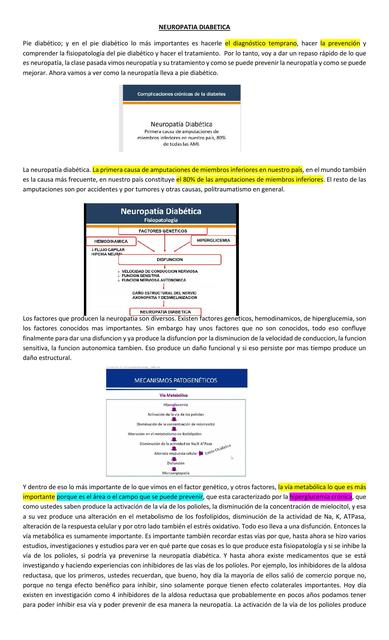 Neuropatía Diabética