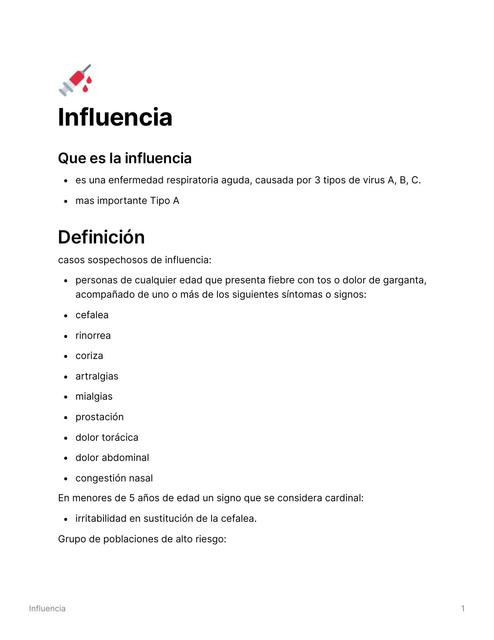 Influencia