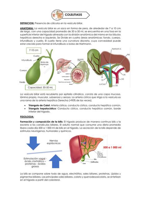 Colelitiasis | Colelitiasis | Cálculo | uDocz