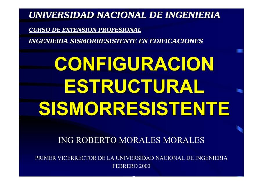 Configuración Estructural Sismorresistente