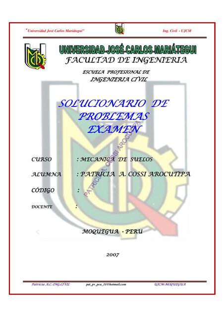 Solucionario De Mecanica De Suelos 2