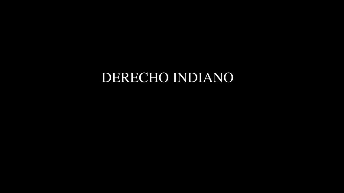 Derecho Indiano