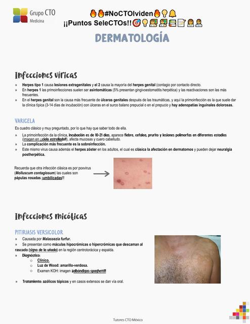 Puntos Selectos en Dermatología 