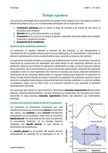 Fisiología Respiratoria 