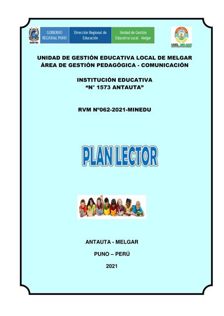 Formato Sugerido para el Plan Lector