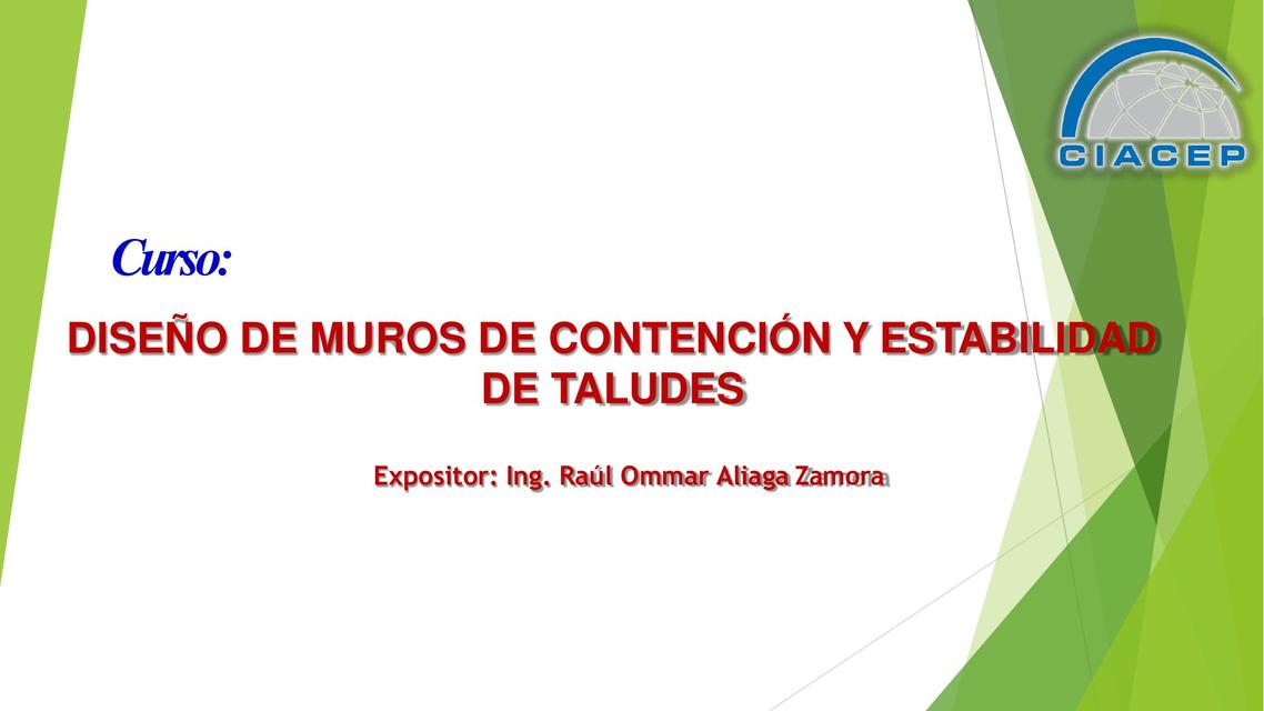 Diseño de Muros de Contención 