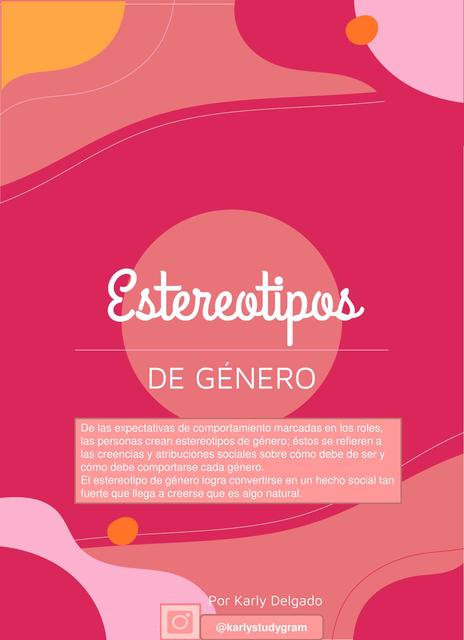 Estereotipos de género