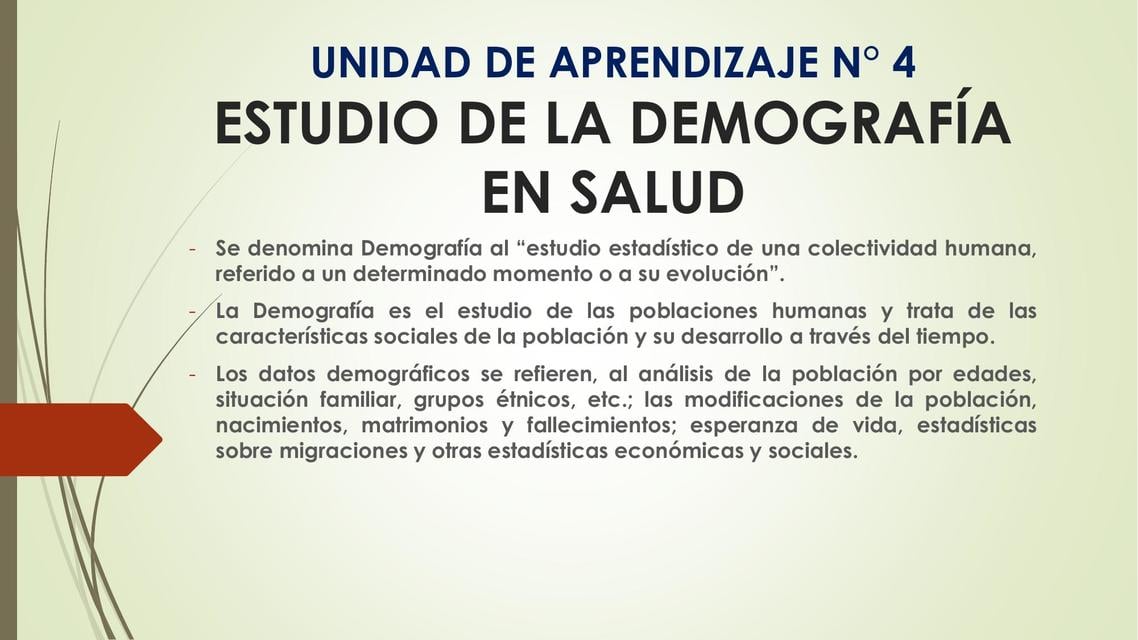 Estudio de la Demografía en el campo de la salud | Vicomedz.notes | uDocz