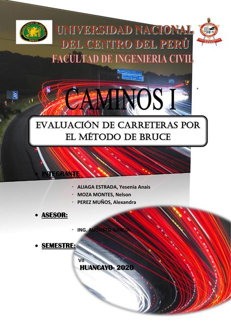 Evaluación de Carreteras por el Método de Bruce