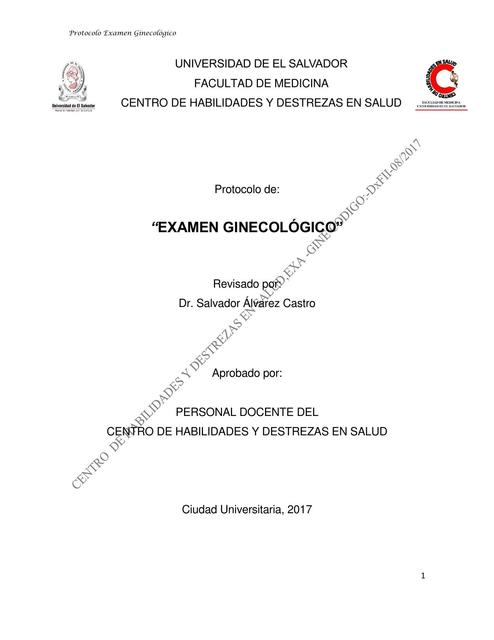 Examen Ginecólogo