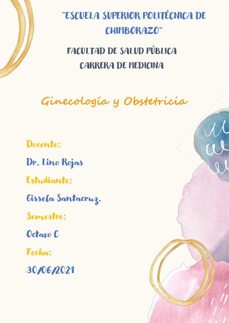 Ginecología y Obstetricia 