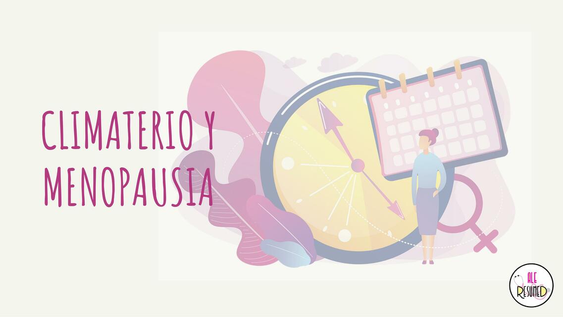 Climaterio y Menopausia