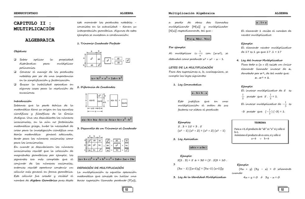 Multiplicación Algebraica