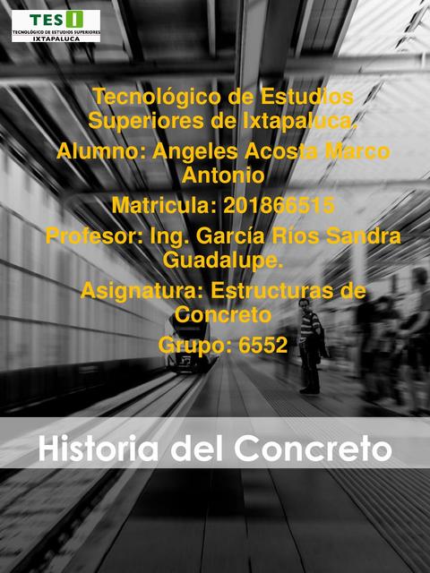 Linea de Tiempo Historia del Concreto