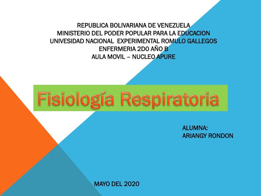 Fisiología Respiratoria