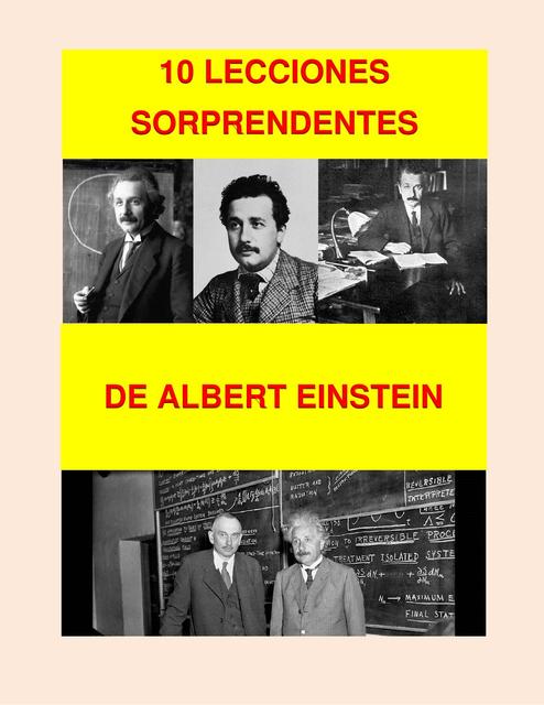 10 Lecciones de Albert Einstein