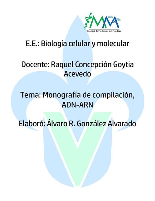 Monografía de Compilación, ADN y ARN