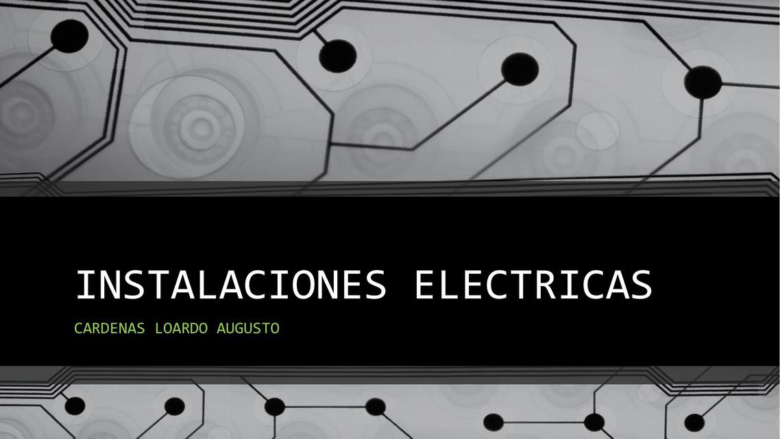 Instalaciones Eléctricas