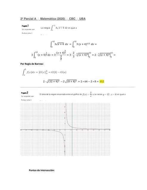 Examen Resuelto CBC de Matemáticas 